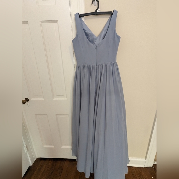 Azazie Dusty Blue A6 bridesmaid gown - Picture 2 of 2